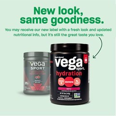 Vega Sport Hydration Powder Lemon Lime Electrolyte Supplement 50 Servings