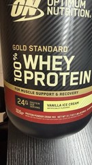 Optimum Nutrition Gold Standard 100% Whey Protein Vanilla Ice Cream 24g 31.7oz