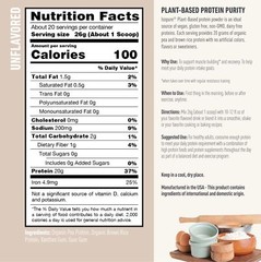 Vegan Protein Powder Unflavored from Isopure, Gluten Free, Keto, Sugar Free,