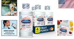Electrolyte Water Zero Sugar 1L Pack of 4 Hydrating Sports Drink Fruit Punch