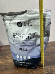 Taha Health Nutrition Vanilla Flavored Whey Protein Concentrate Powder, 25g