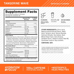 Amino Energy Powder plus Hydration, with BCAA, Electrolytes, and Caffeine, Tange