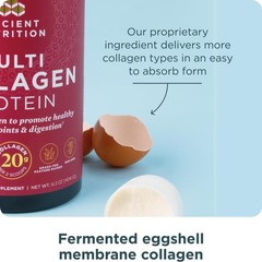 Ancient Nutrition Multi Collagen Protein Powder – Pure 100 Servings – Grass Fed