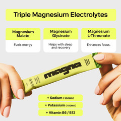 MAGNA Electrolytes Powder Drink Mix for Hydration, Energy & Focus 14 Servings