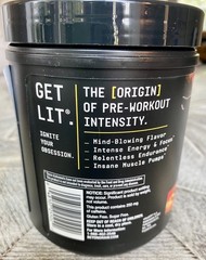 NEW! Beyond Raw LIT Origin Intense Pre-Workout Powder Energy Gummy Worm Exp 5/28