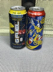 PAC MAN GFUEL Cherry Power Pellet Can + Sonic Sega Peach Rings NEW/UNOPENED