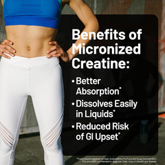 Micronized Creatine Monohydrate Pills, 2500Mg per Serving – Creatine for Women &
