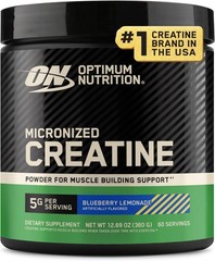 Micronized Creatine Monohydrate Powder – Blueberry Lemonade, 360g, 60 Servings,