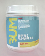 RAW Pre Workout Powder Thavage Beach Bum Sports Nutrition Supplement 40 Servings