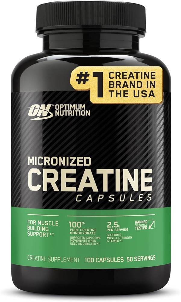 Optimum Nutrition Micronized Creatine Monohydrate 100 Capsules 2500m