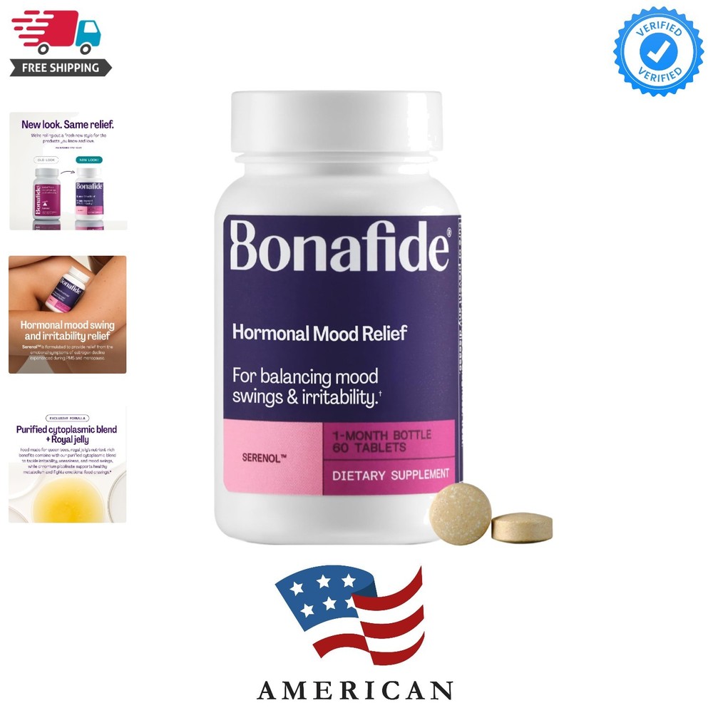 Hormonal Mood Relief for Women Serenol – Hormone-Free, Clinically Studied – H…