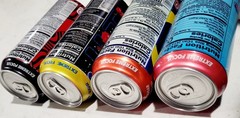 Limited Edition Megaman Sonic Pacman Pewdipie GFuel Energy Drink Can 16oz 4 pack