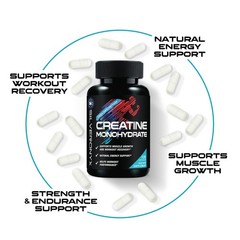 Creatine Monohydrate Capsules 3000mg – Micronized 120 Count (Pack of 1)