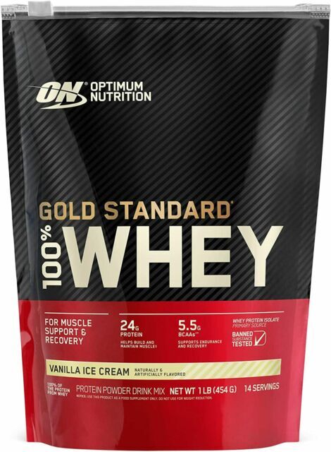 Optimum Nutrition Strawberries & Cream Protein Powder – 24oz