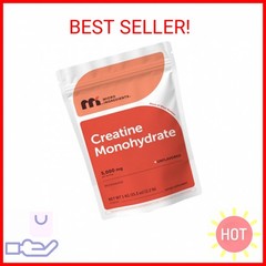 Micro Ingredients Creatine Monohydrate Powder 1 kg (2.2 Lbs), 5000mg Per Serv, M