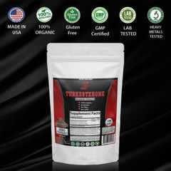 TURKESTERONE 10% AJUGA TURKESTANICA Strong Potency Extract 200 Veggie Capsules