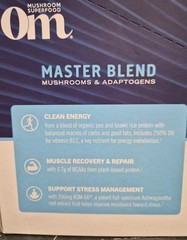 OM Master Blend Plant Protein Mushrooms & Adaptogens Dietary Supplement Power