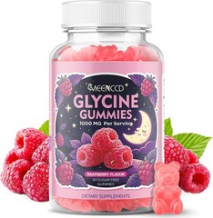 Glycine Gummies 1000mg, Glycine Supplement for Relaxation and Nerve Support