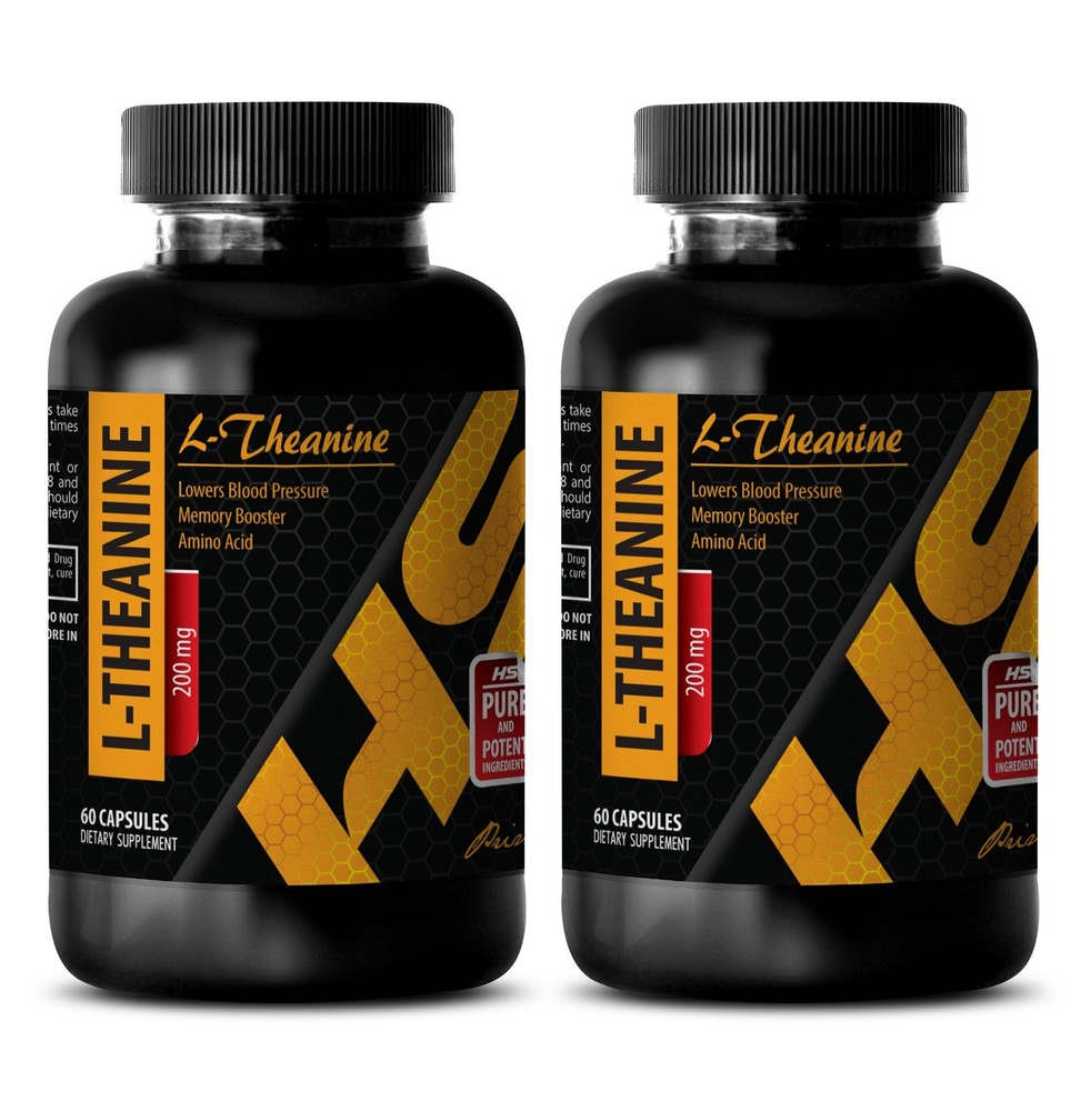 stress stress relief – L-Theanine 200mg – antidepressant – 2 Bottles