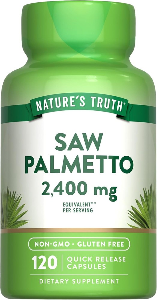 Nature’s Truth Saw Palmetto Extract | 2400mg | 120 Capsules | Non-GMO &…