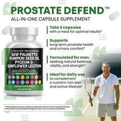 Clean Nutraceuticals Saw Palmetto Pumpkin Seed Oil 90 Count (Pack of 1)