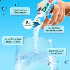 Bloom Nutrition Bloom Daily Hydration Electrolyte Powder Packets Collagen 5G