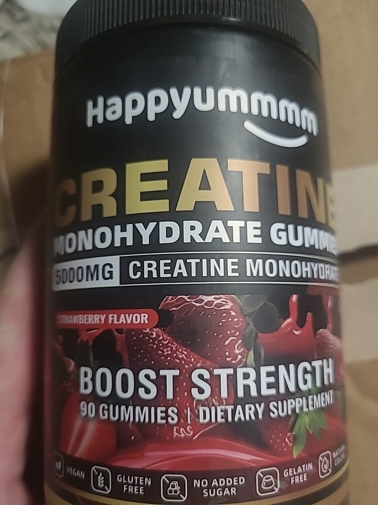 Happyummmm Creatine Monohydrate Gummies 5000mg Creatine Monohydrate 90 Ct 12/27