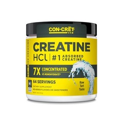 CON-CRET Creatine HCl Powder 64 Servings Muscle Cognitive Energy Unflavored