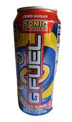 Limited Edition Sonic The Hedgehog Peach Rings G Fuel Can Sega Genesis Gamer NEW
