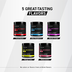 Kaged Sport Pre Workout Fruit Punch 20 Servings 188mg Caffeine Energy Boost