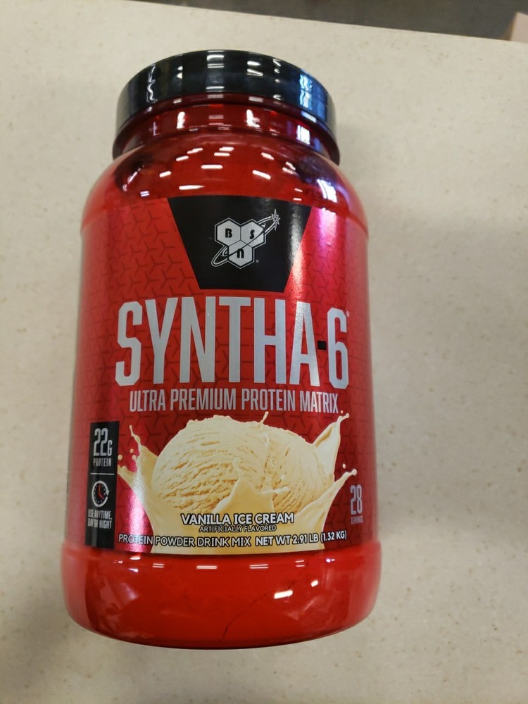 BSN Syntha-6 Milkshake Protein Vanilla Ice Cream 2.91 lb exp 09/27