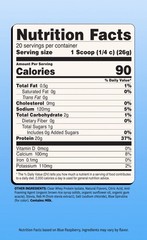 Wellah Clear Whey Protein Isolate Powder Blue Raspberry 20 Servings Exp 03/29