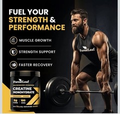 ForestLeaf Micronized Creatine Monohydrate Powder 100 Servings EXP 12/28 NEW