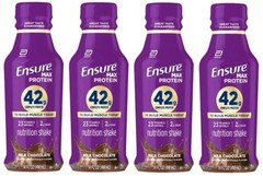 Ensure Max Protein Shake, 42g High Protein, Milk Chocolate, 14oz, 4 Pack