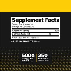 PrimaForce L-Citrulline Malate Powder, Unflavored Supplement, 500 grams
