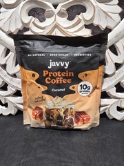 Javvy Protein Coffee Powder Caramel 12.6 oz Prebiotic MCTs Caffeine