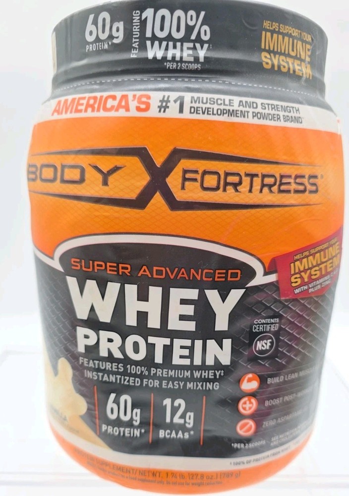Body Fortress Super Advanced Whey Protein Vanilla 1.74 lb Exp 11/26 Sealed