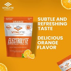 Vitalyte Electrolyte Powder, 35 oz, 40 Servings Per Container – Orange