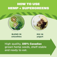 3/27 Manitoba Harvest Organic Hemp & Supergreens Powder, 7.5 oz, Green Superfood