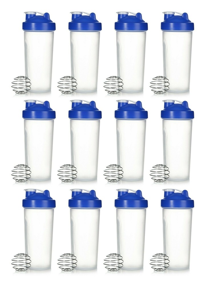 Shaker Bottle 24oz (Americas Blender) Mixer, Blue «Pack Of 12» 