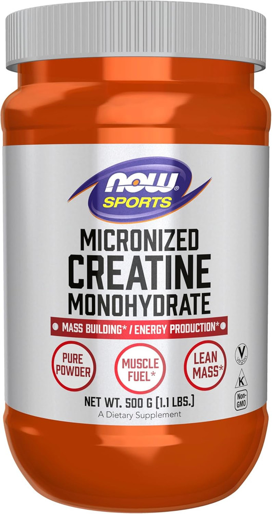 Micronized Creatine Powder, 500G, Mass Building/Energy Production, 1.1 Lb