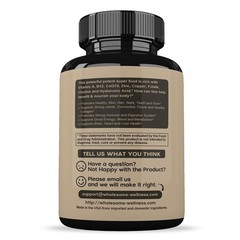 Wholesome Wellness Grass Fed Desiccated Beef Liver Capsules (180 Pills, 750mg Ea