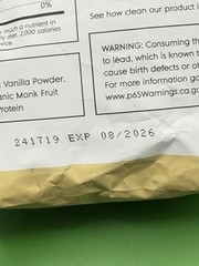 Truvani; Certified Organic; Plant Based Protein; Vanilla 1.3lbs Exp 8/2026