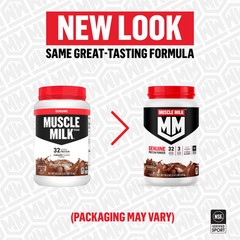 (2 Pack) Muscle Milk Genuine Protein Powder, Vanilla, 32g Protein, 1.9lb, 30.9oz