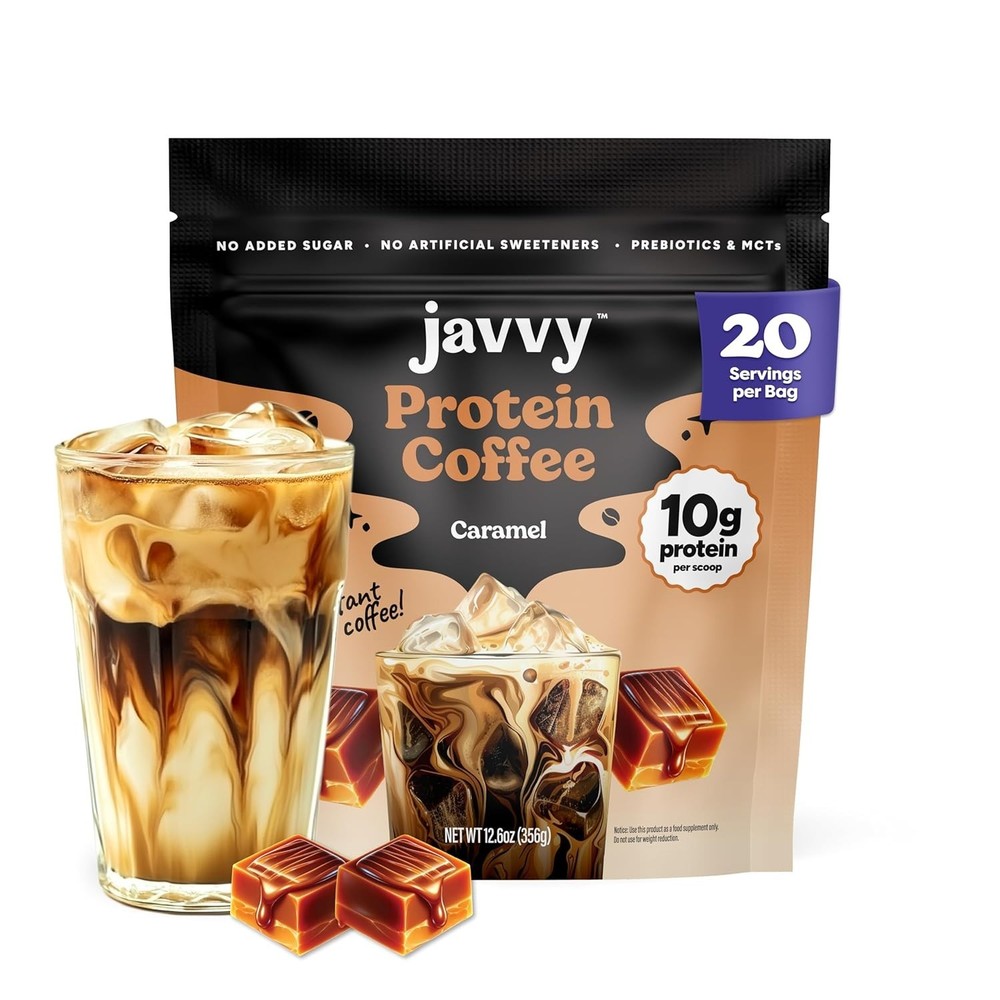 Caramel Protein Iced Coffee – Premium Whey Protein & Instant Iced Coffees – 100%
