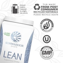 Sunwarrior Vegan Protein Superfood Shake Meal Replacement Organic Protein, 720g