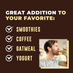 Left Coast 32oz Vanilla Bone Broth Protein Powder Grass Fed Beef, Non-GMO, 2lb