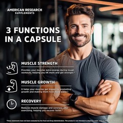Creatine Monohydrate 5g Capsules 240 Count Vegan