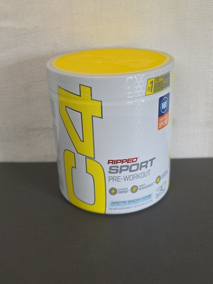 C4 Pre Workout Powder Artic Snow Cone 30 Servings • For Energy & Hydration •