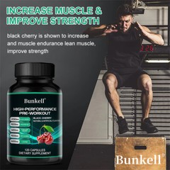 HIGH-PERFORMANCE PRE-WORKOUT BLACK CHERRY extract Capsules-muscle energy build